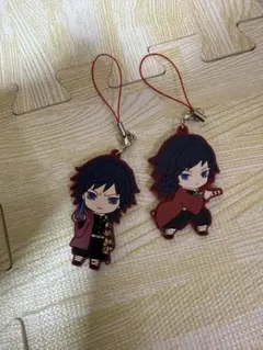 鬼滅の刃 冨岡義勇 ラバーキーホルダー2個