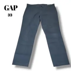 GAP ストレッチ スキー チノ 33 × 32 カーキ グレー L チノパン
