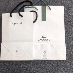 agnès b. & LACOSTE ショップ袋セット