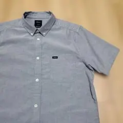 RVCA ボタンダウン オックス 半袖シャツ Sサイズのサムネイル