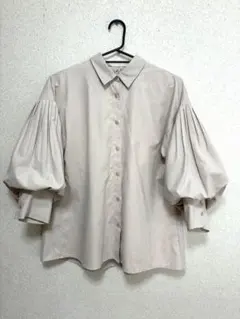 r.p.s トップス　ボリーム袖ブラウス　M ベージュ系のサムネイル