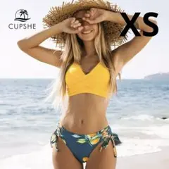 CUPSHE カップシー　ビキニ イエロー セパレート 水着 レモン柄　XSのサムネイル