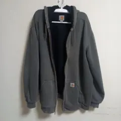 Carhartt ジップパーカー 裏地メッシュ グレー 90-00s メキシコ製 Carhartt ジップパーカー 裏地メッシュ グレー 90-00s メキシコ製