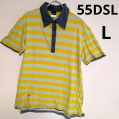 希少アーカイブ✨️55DSL ディーゼル ポロシャツ ボーダー Lサイズのサムネイル