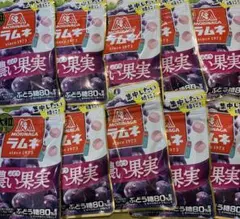 森永製菓　大粒ラムネ　濃いぶどう果実　27g　10袋のサムネイル