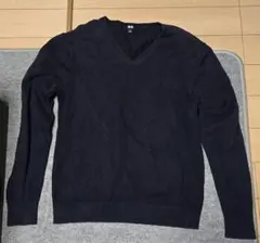 UNIQLO ネイビー Vネックセーター M ユニクロ