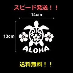 【防水・屋外・耐久】ハワイアン　ホヌ　カッティングステッカー　１４