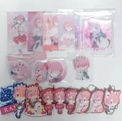 リゼロ ラム カード 缶バッジ キーホルダー