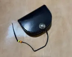 サドルレザーの丸型コインケース　コンチョ　レザーウォレット　ゴローズ