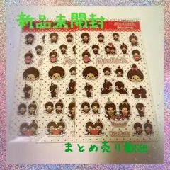 モンチッチ ぷくっとシール 3枚セット ぷっくりシール セリア