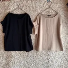 《美品★》2点セット　INDIVI インディヴィ　半袖プルオーバー　ブラウス