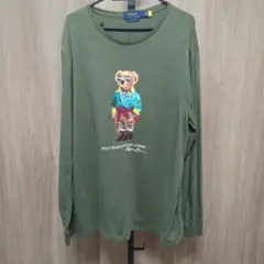 Polo Ralph Lauren ポロベア長袖Tシャツ Lサイズ オリーブ色