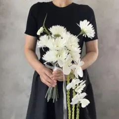 アーティフィシャルフラワー　ウェディングブーケ　ガーベラ　前撮り　韓国ブーケ