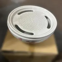 新品未使用品　有田焼 両面大根おろし すり鉢セット（赤花）のサムネイル