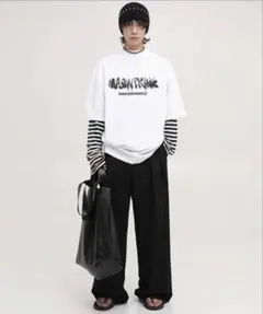 【MASONPRINCE】バックプリントTシャツ　ホワイト