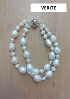 淡水パールブレスレット　パールブレスレット２連