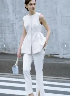 極美品】laubeblanc Double Knit PeplumJacket - メルカリ