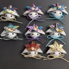 端午の節句　兜 　　　　　　　　五月人形顔だけパーツ②