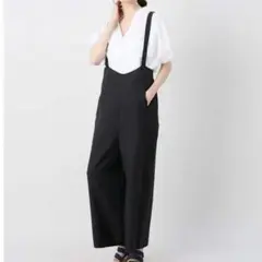 【Simplicite】シンプリシテェ　バックリボンサロペット　オーバーオールのサムネイル