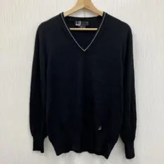 dunhill LONDON ウール Vネックニット ブラック M 中古のサムネイル