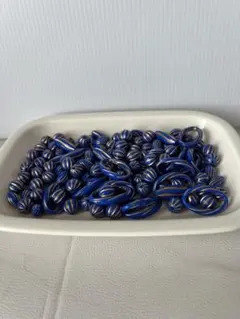 青ブルー系　アクリルビーズセット　125個