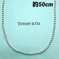オールドティファニーボールチェーン50.5cm幅2.5ミリY2K シルバー925