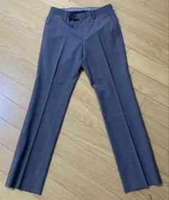 取り下げ間近　値下げ グレー チェック柄 スラックス W73㎝