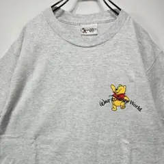 DISNEY　90s　vintage　t-shirt 　M　ワンポイント　美品