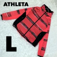 美品 ATHLETA アスレタ ナイロンジャケット ウインドブレーカー レッドL
