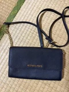 MICHAEL KORS ブラックショルダーバッグ