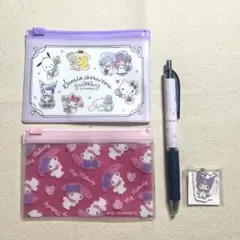 マイメロ　クロミ　スライダーケース　ボールペン　めじるしキーホルダー　まとめ売り
