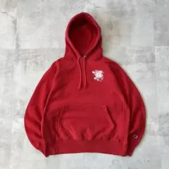 champion チャンピオン　リバースウィーブ　パーカー　レッド　企業　M