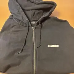 XLARGE ジップアップパーカー 黒