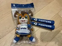 北海道日本ハムファイターズ ポリー ぬいぐるみ 応援バット セット