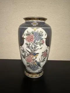 花と鳥の装飾陶器花瓶