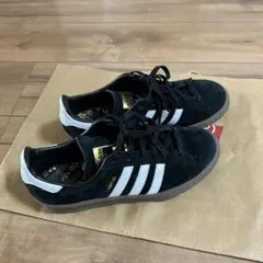 adidas campusスエード ブラック&ホワイトスニーカー