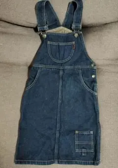 サロペットスカートデニムオーバーオール 130cm