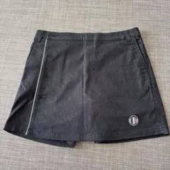 ブラックデニム風スカート