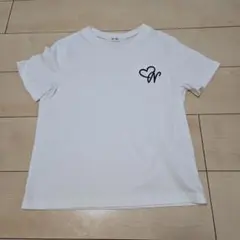NICE CLAUP ハートロゴ 半袖 Tシャツ ホワイト