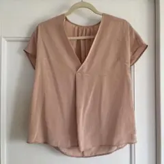 スピックアンドスパン　半袖ブラウス　ピンク