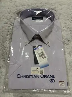 新品未使用　CHRISTIAN ORANI 薄紫 ワイシャツ 半袖　Lサイズ