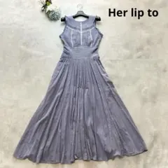 高級感✨ハーリップトゥ Lace-Up Cotton Long Dress M