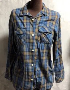 GAP KIDS サイズ160 青と茶色のチェック柄