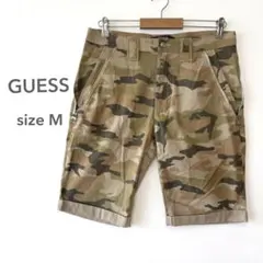 GUESS ゲス 迷彩柄 ハーフパンツ デザートカモ ジップデザイン 29インチのサムネイル