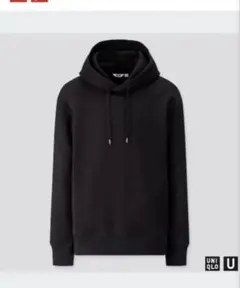 UNIQLO スウェットプルパーカー　プルオーバーパーカー 裏パイル ネイビー