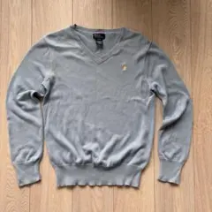Polo by Ralph Lauren グレー Vネックセーター