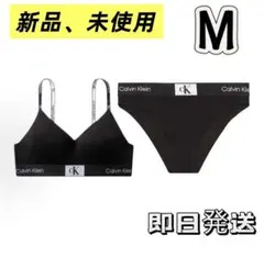新品Calvin Klein ブラジャーショーツ ブラックM x