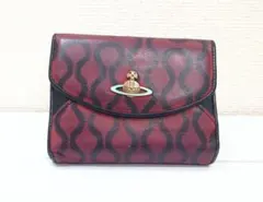 ヴィヴィアン・ウエストウッド　スクイグル柄　　がま口財布　ボーンクラスプ