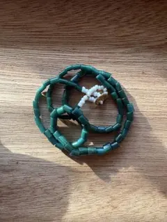 緑色ビーズ ネックレス