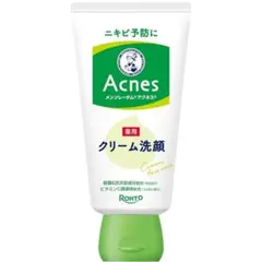 【ロート製薬】メンソレータム アクネス 薬用クリーム洗顔 130g【ROHTO】のサムネイル